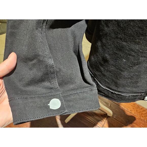 Cato S 26/28 Black Denim Jacket Embroidered Western Boho Y2K Revival Cowgirlcore - Picture 12 of 15